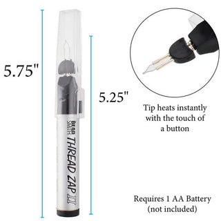 Thread Zap 2 Thread Burn Tool with dimensions