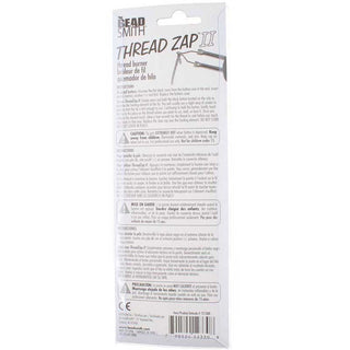 back of package of Thread Zap 2 Thread Burn Tool 