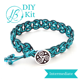 Celtic Knot Bracelet Kit Teal & Turquoise