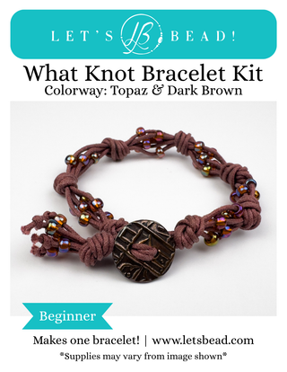 What Knot Bracelet Kit - Topaz & Dark Brown Kit Cover
