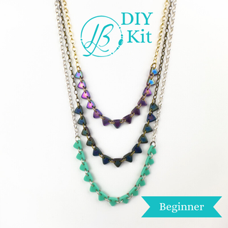 Tranquil Triangles Necklace Kit - Multiple Colors