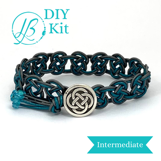 Celtic Knot Bracelet Kit Turquoise & Silver