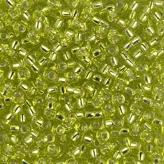 8/0 S/L Chartreuse Seed Bead 8-14 10g