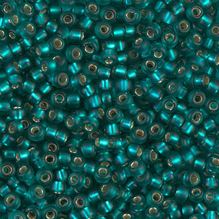 8/0 Matte S/L Teal Seed Bead 8-2425F 10g