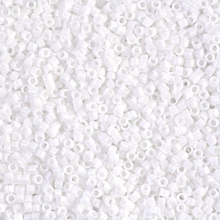 White 11/0 Delica Miyuki Beads.
