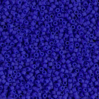 Matte Opaque Cobalt 11/0 Miyuki Delica Beads.
