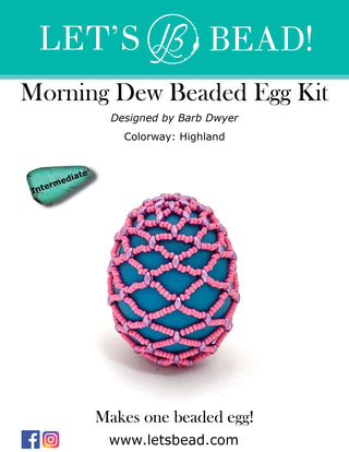 Morning Dew Beaded Egg Kit - Highland