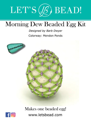 Morning Dew Beaded Egg Kit - Mendon Ponds