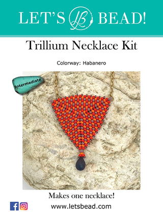 Trillium Necklace Kit - Habanero