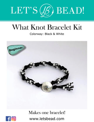 What Knot Bracelet Kit - Black & White