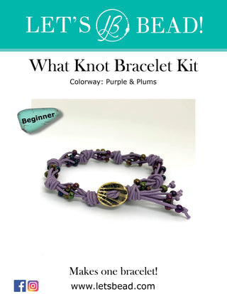 What Knot Bracelet Kit - Purple & Plums