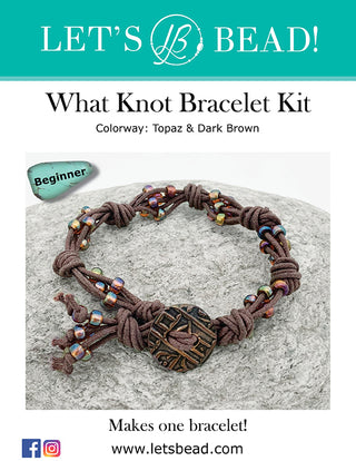 What Knot Bracelet Kit - Topaz & Dark Brown